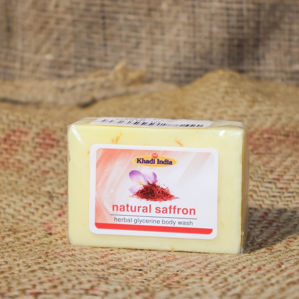 Khadi Manav Saffron B/W