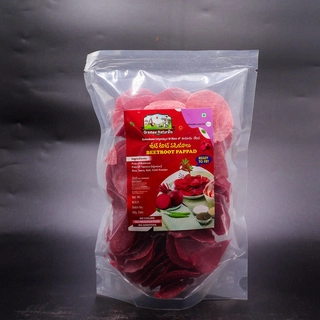 Beetrootflavourpappad