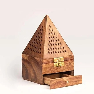 Wood Draw Dhoop Stand
