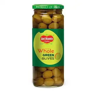Delmonte Whole Green Olives 450