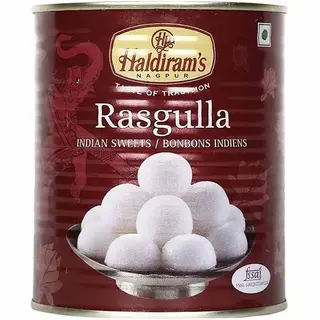 Haldiram Rasgulla Tin 8Pcs 500Gm