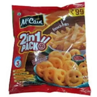 Mc Cain 2In1 Fries/Smil 375Gm