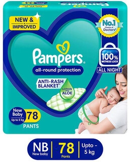 Pamper Blue New Baby 78+10Pnt