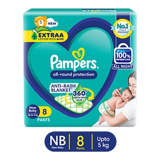 Pamper New Baby 8Pants