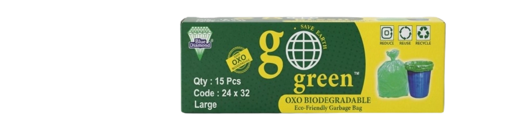 Go-G.G-Bag Green{24X32}15Pc