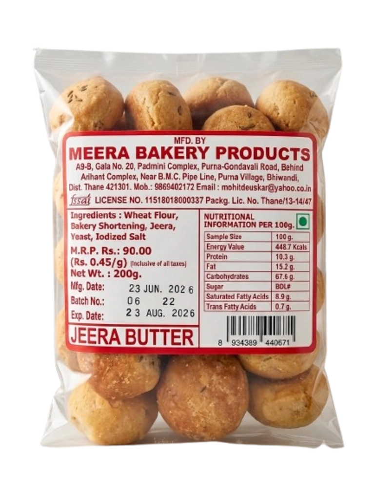 Meera-B.Butter Jeera 250Gm