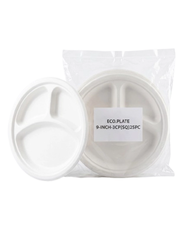 Eco.Plate 9-Inch-3Cp{Sq}25Pc