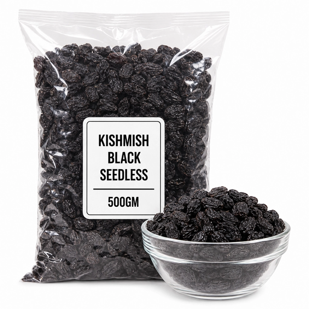 Kismish Black Seedless 500Gm