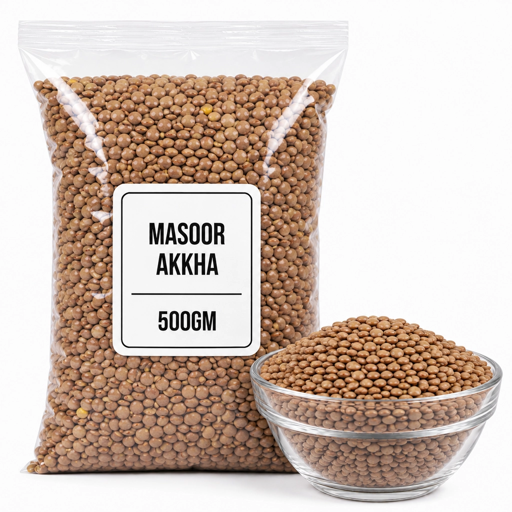 Masoor Akkha 500Gm