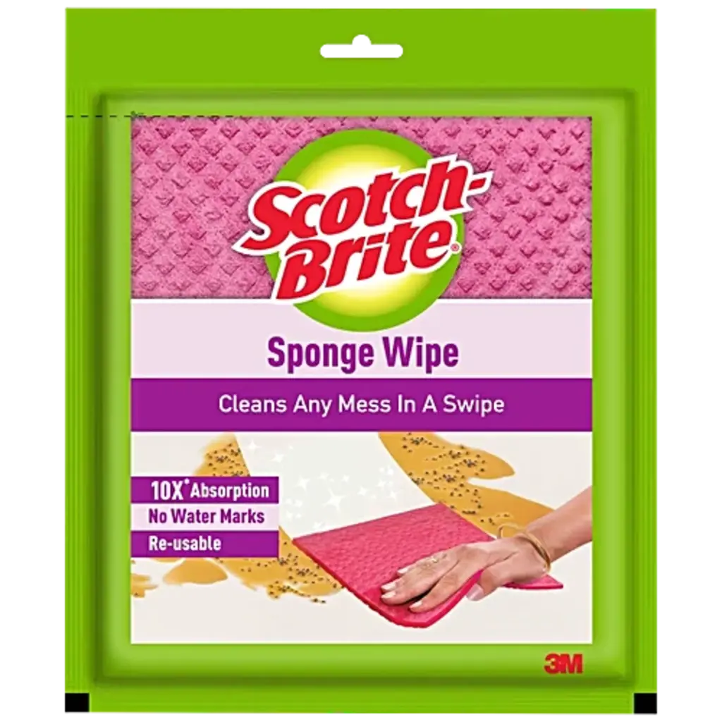 Scotch.Wipe Sponge{1Pc}1Pkt