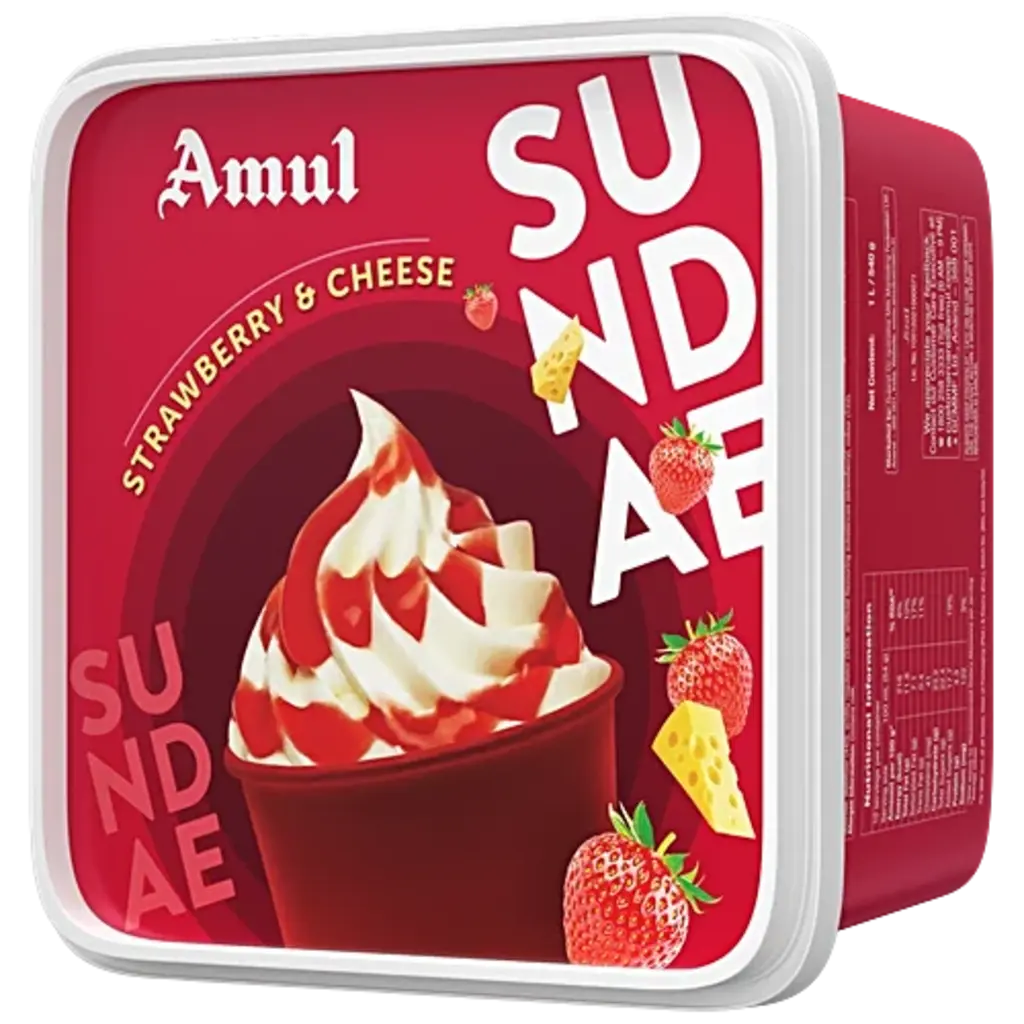 Amul Tub Straw.&Chee.1Lt