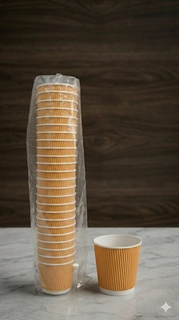 Paper Glass Ripple(100Ml)25Pc