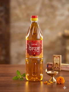 P-Oil Devpooja 900Ml