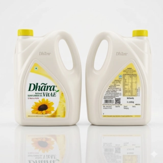 Dhara Oil Sunflower{J}5Lt