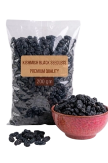 Kismish Black Seedless 200Gm