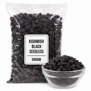 Kismish Black Seedless 500Gm