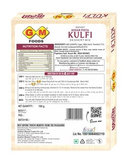 Foods Kesar Pista Kulfi Mix 100