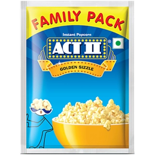 Golden Sizzle Family Pack Popcorn 120Gm