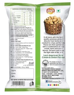 American Style Cream & Onion Flavour 90Gm