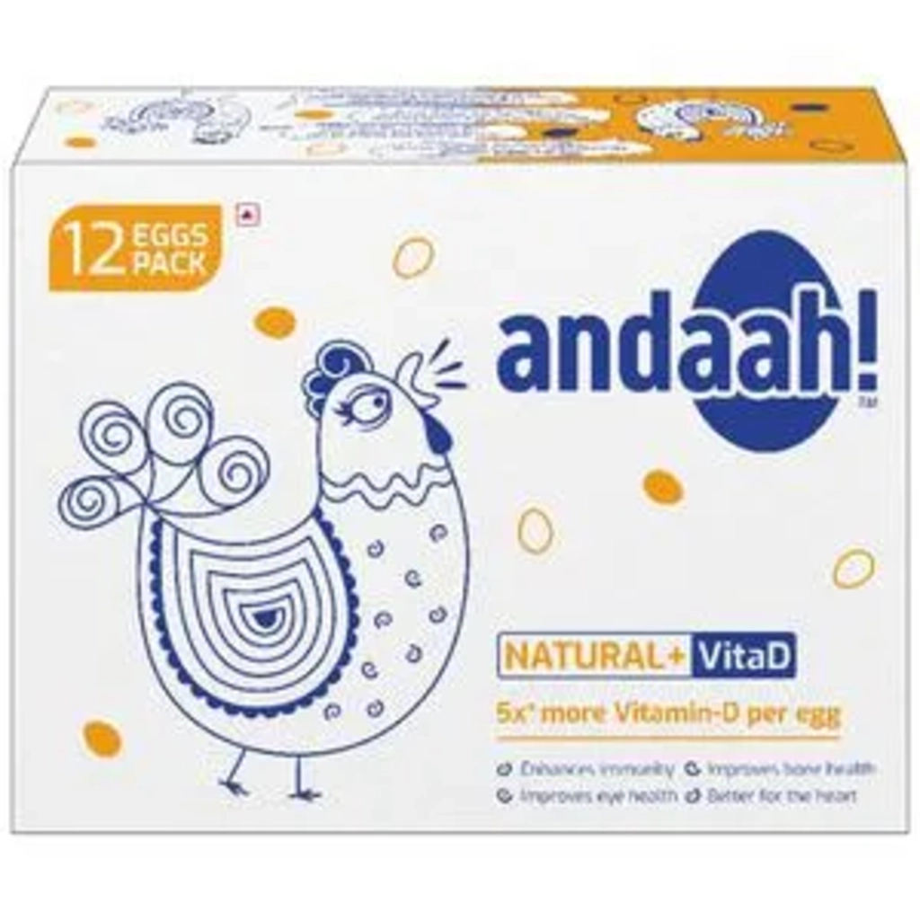 Natural Egg +Vitad 12Pcs