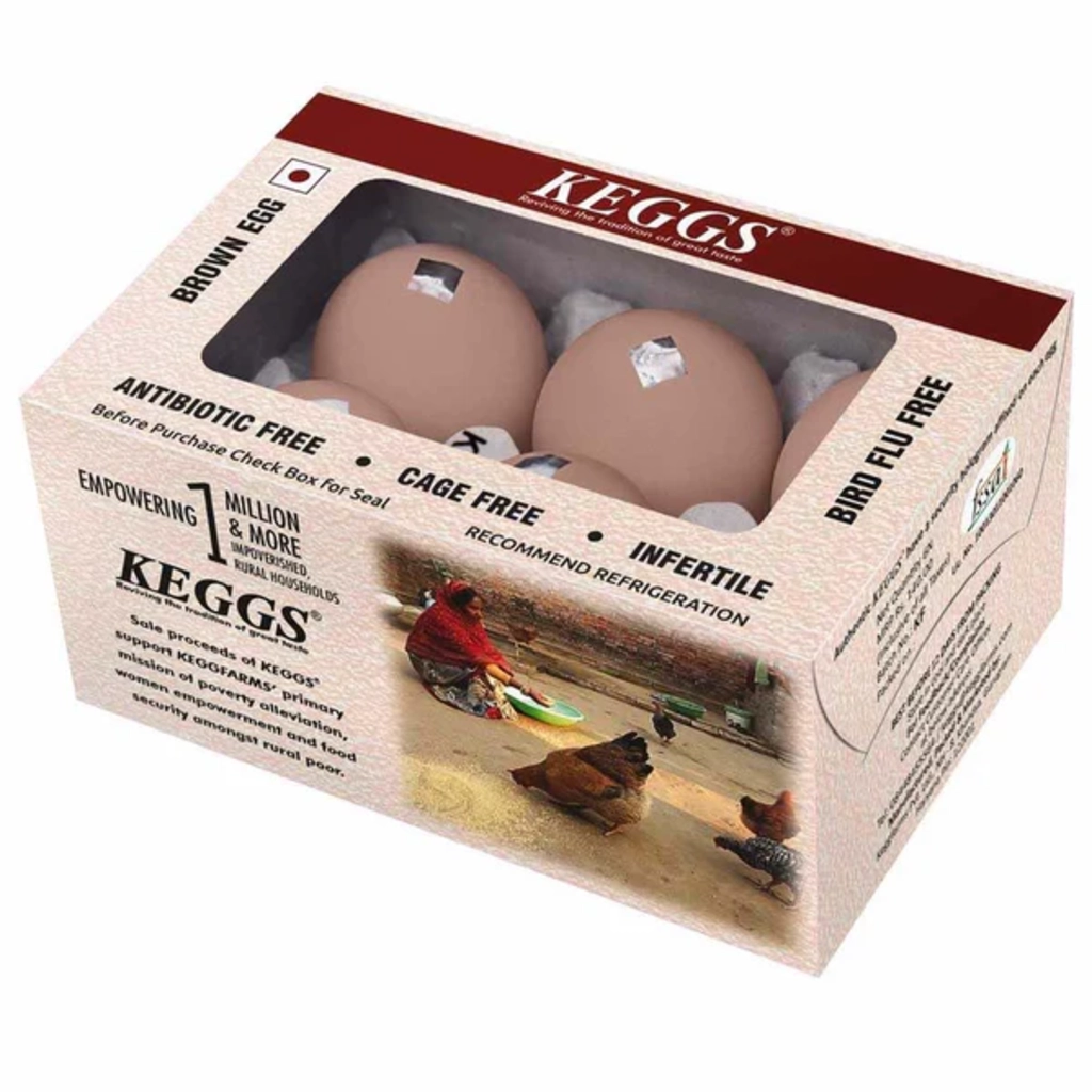 Keggs Brown Egg 6 Pc