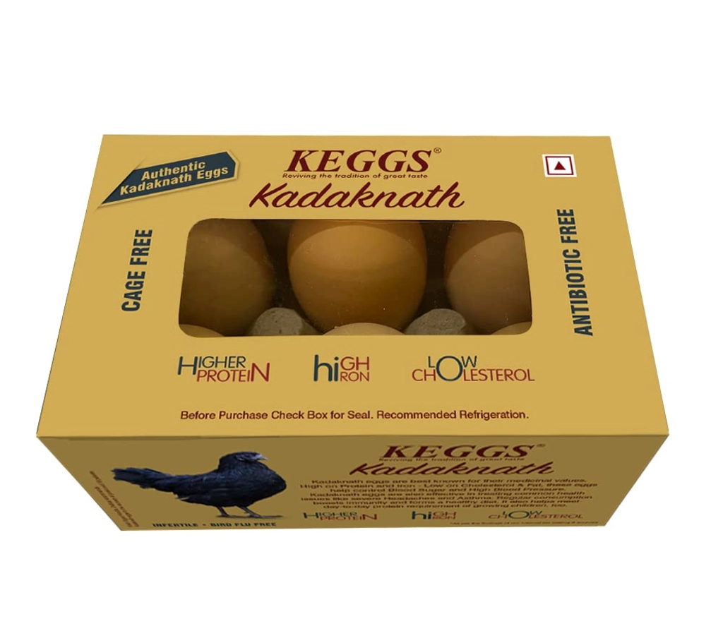 Keggs Kadaknath 6Pc Eggs