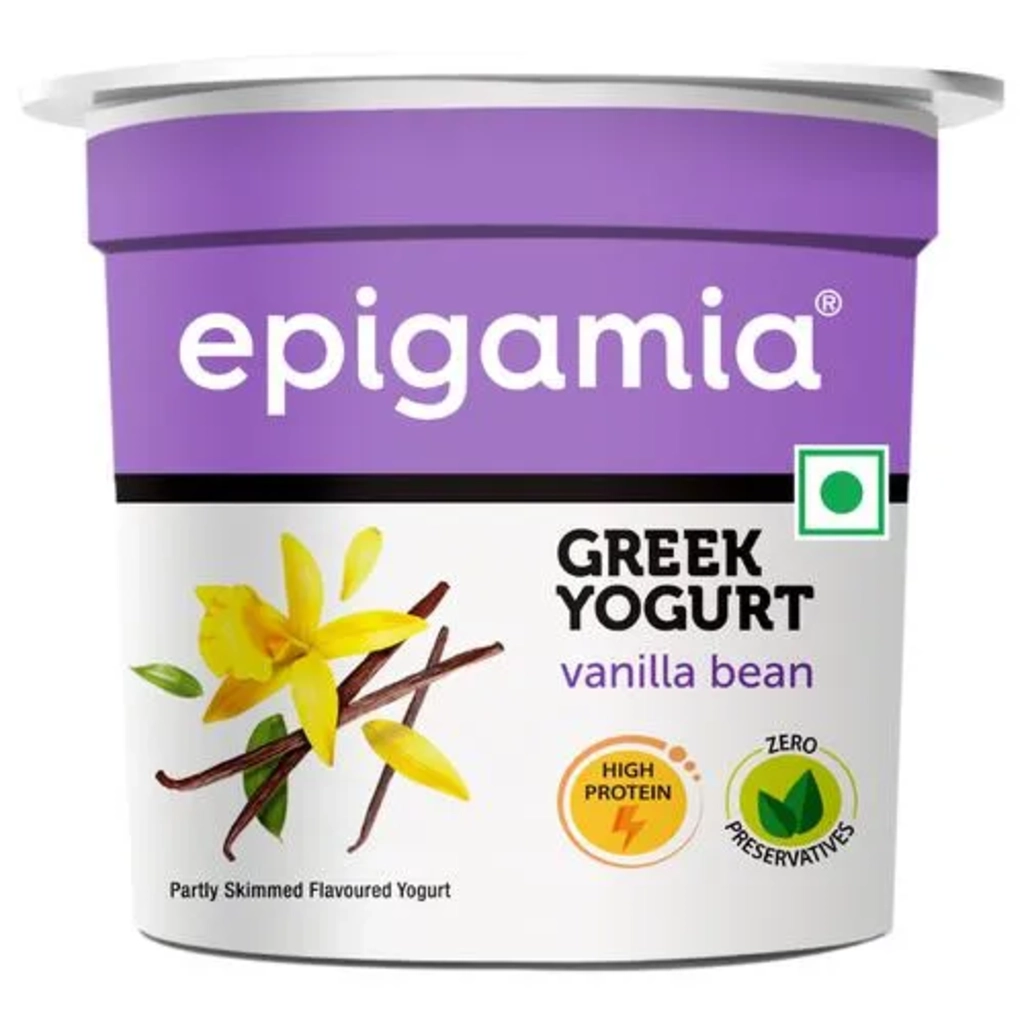 Hp Epigamia Vanilla Bean Greek Yogurt 90gm