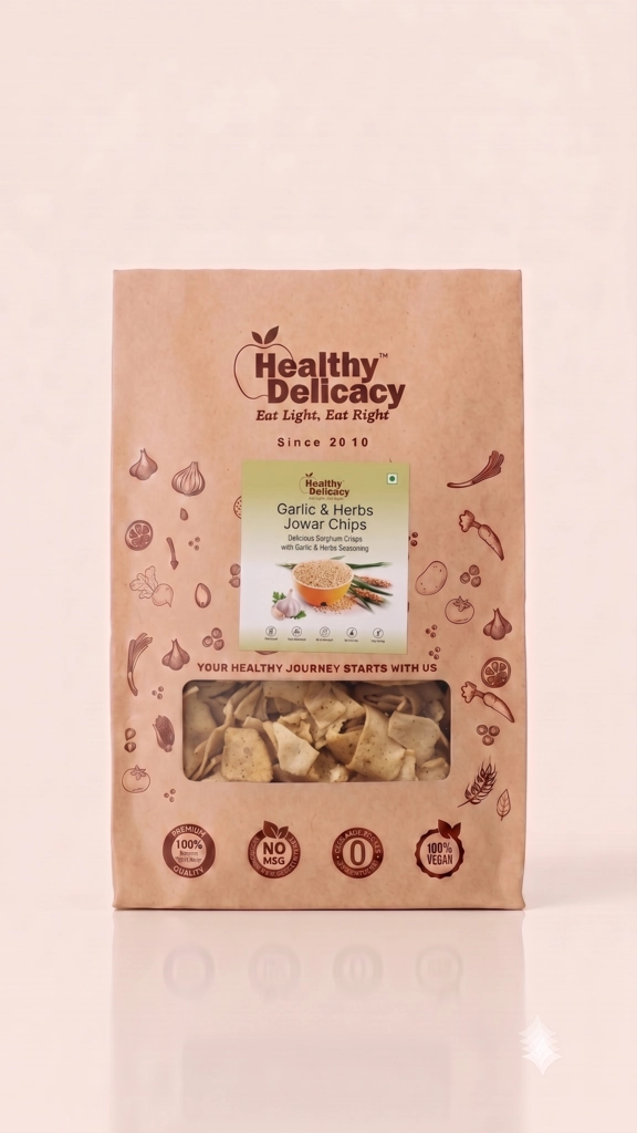 Garlic & Herbs Jowar Chips 210gm