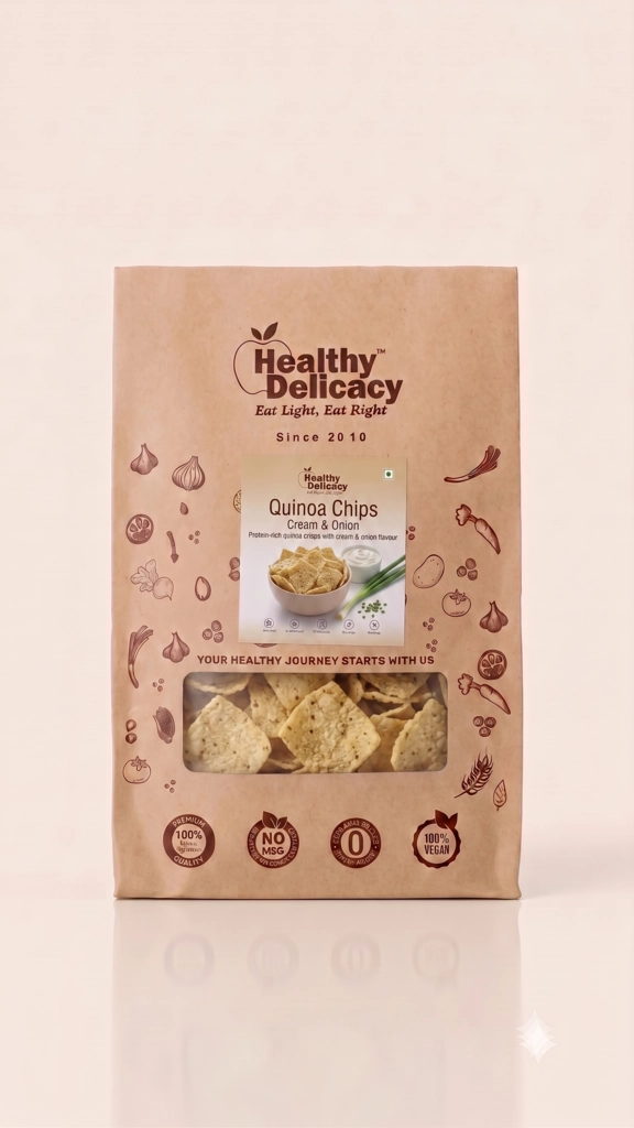 Cream & Onion Quinoa Chips 210gm