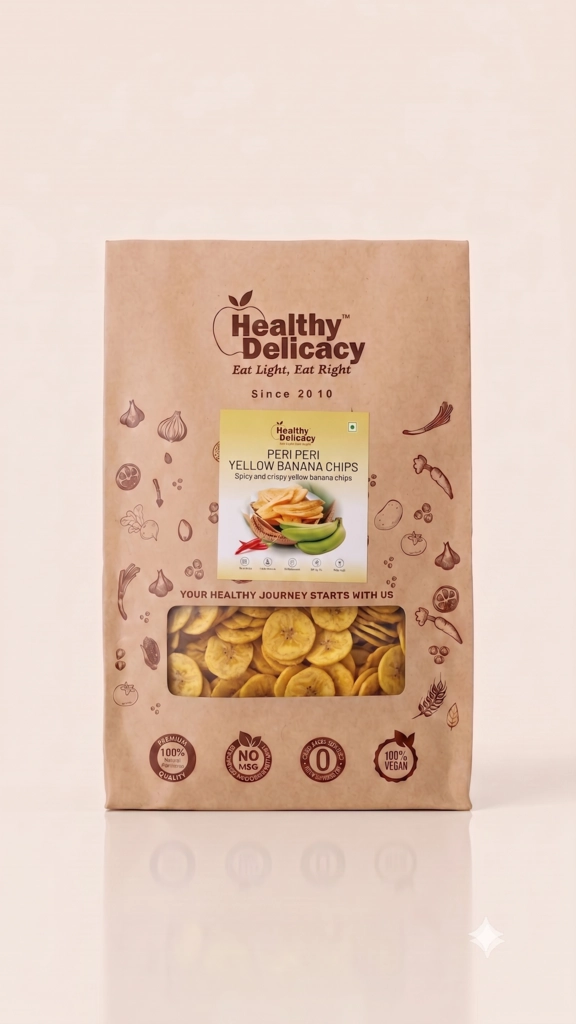 Peri Peri Yellow Banana Chips 210gm