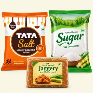 Salt,Sugar & Jaggery
