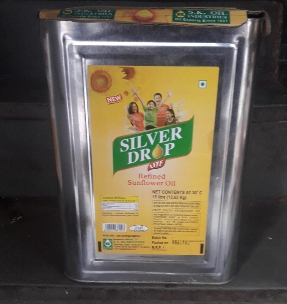 Silver Drop Sunflower Oil15Lt