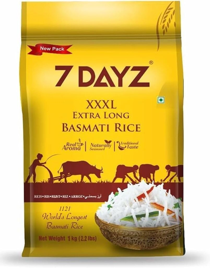 Rice 7Dayz Xxxl Basmati 5Kg