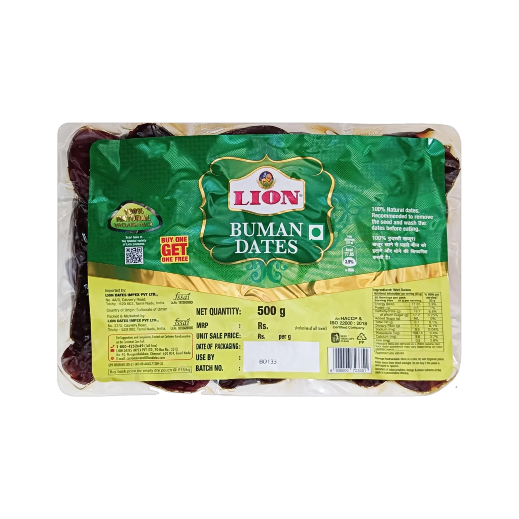 Lion Buman Dates 500 Gm