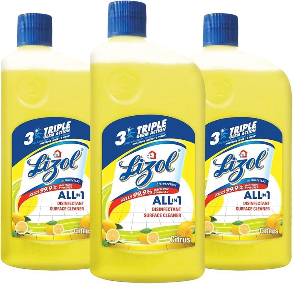 Lizol 3 In 1 Citrus 975 Ml