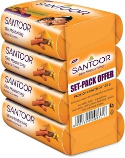 Santoor Sandl&Tur 4*125G+1Fre