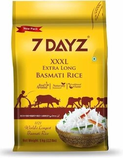 Rice 7Dayz Xxxl Basmati 5Kg