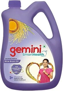 Gemini Ricebran Oil Can 5Ltr