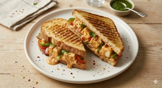 Spicy Tandoori Paneer Sandwich