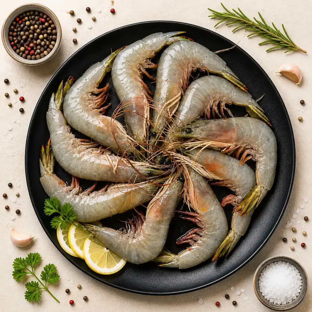 Sea White Prawns