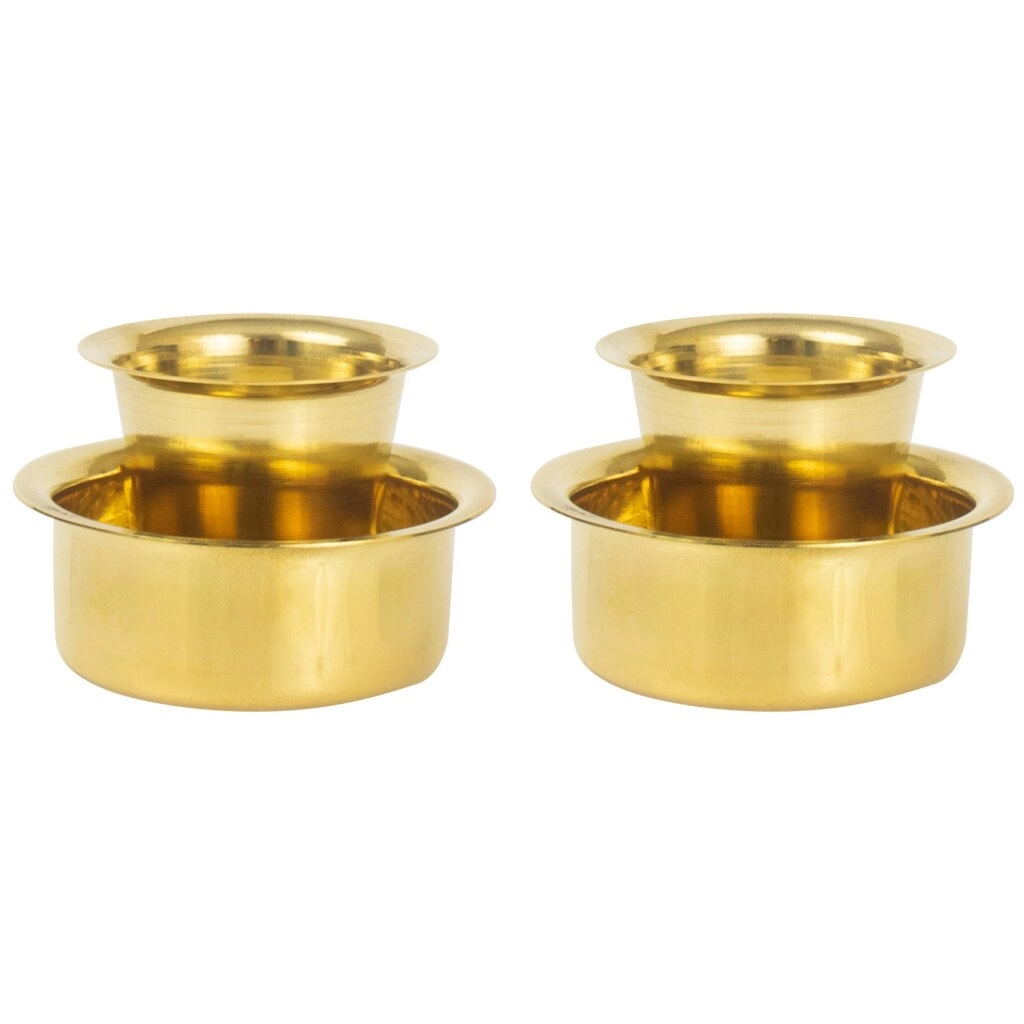 BRASS COFFEE DABBA SET