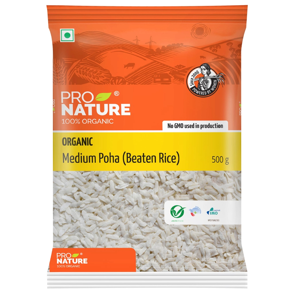 Organic Beaten Rice (white Poha)