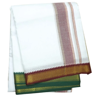 Maestro Mayil Kan Border Cotton Dhoti 9*5