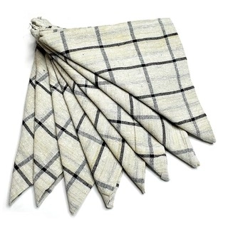 Pure Cotton 8 Piece Check Style Multipurpose Kitchen & Cleaning Cloth | 100% Cotton