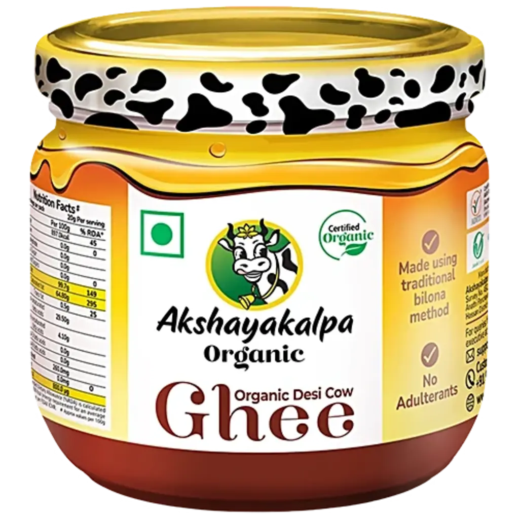 Akshayakalpa Organic Desi Cow Ghee - Rich Aroma