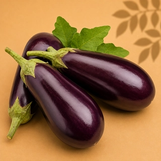 Brinjal Barta Purple / Purple Eggplant