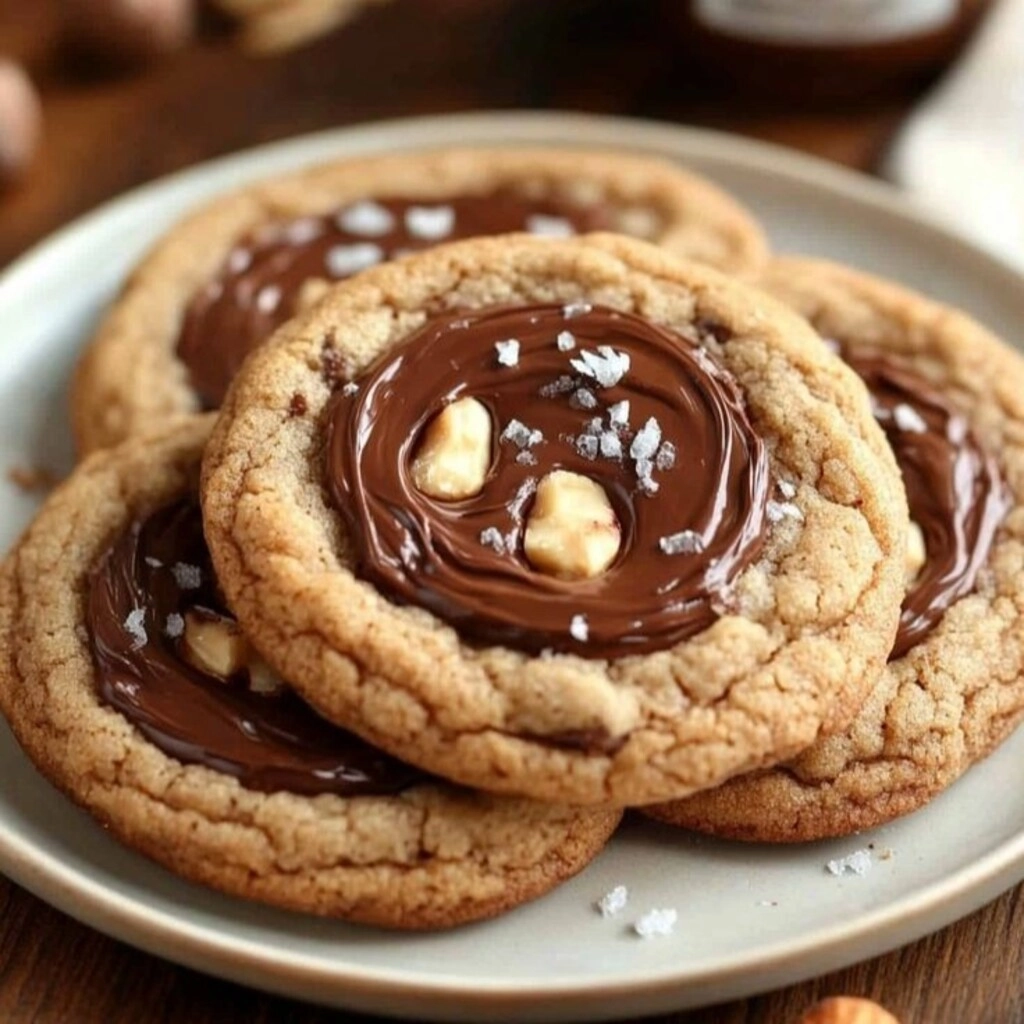 Nutella Hazelnut Cookies
