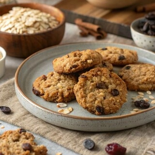 Oats & Raisin Cookies