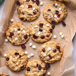 White Chocolate Cranberry Cookies