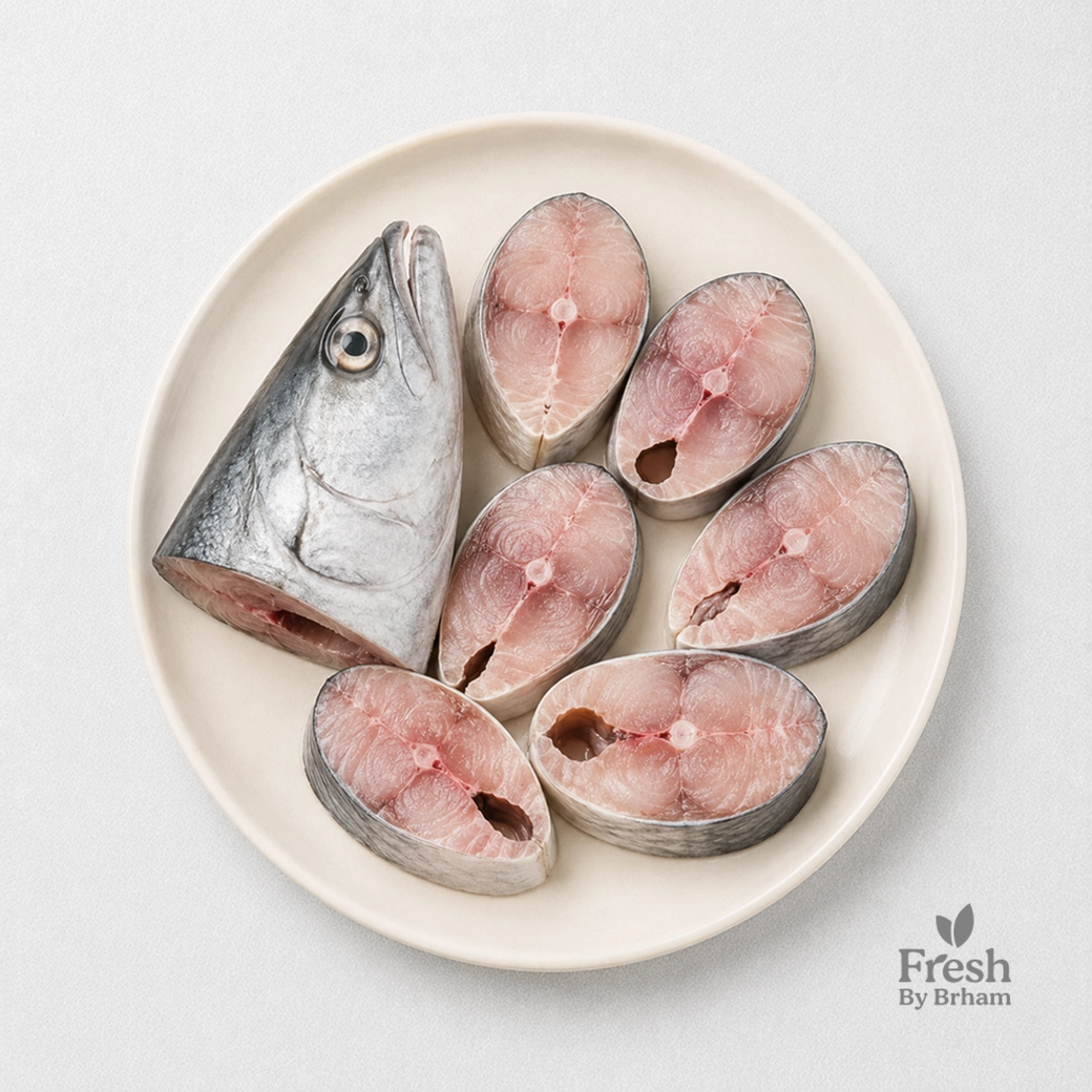 Surmai /Seer Fish Curry Cut (With Head)